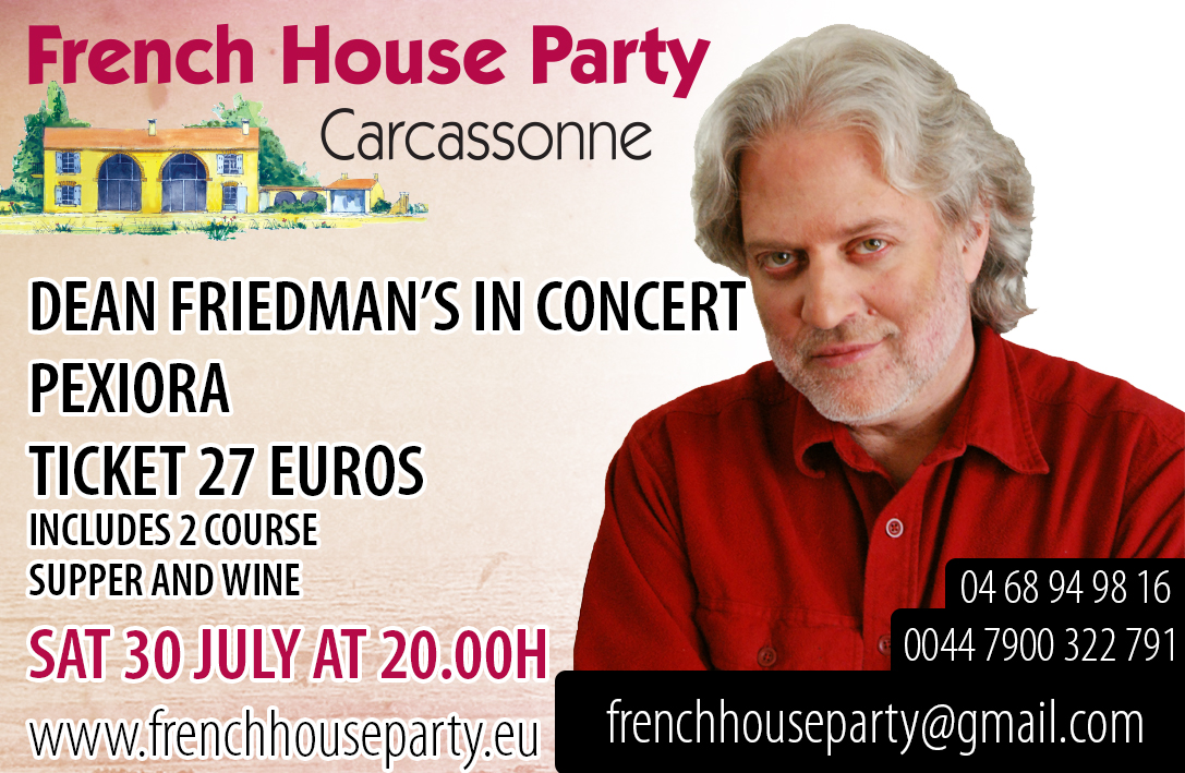 Dean Friedman Songwriting in Concert July 2016