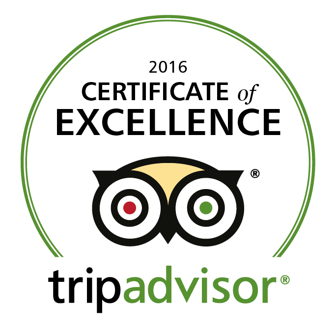 TripAdviser 2016 Certificate of Excellence